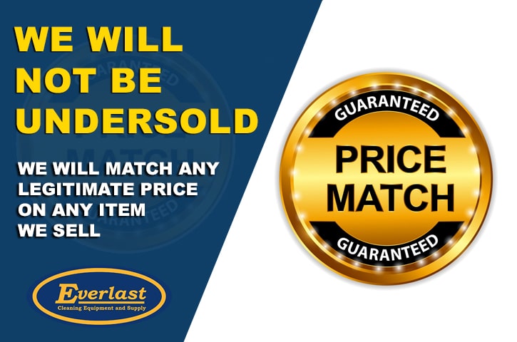 We will not be undersold - Guarantee Price Match